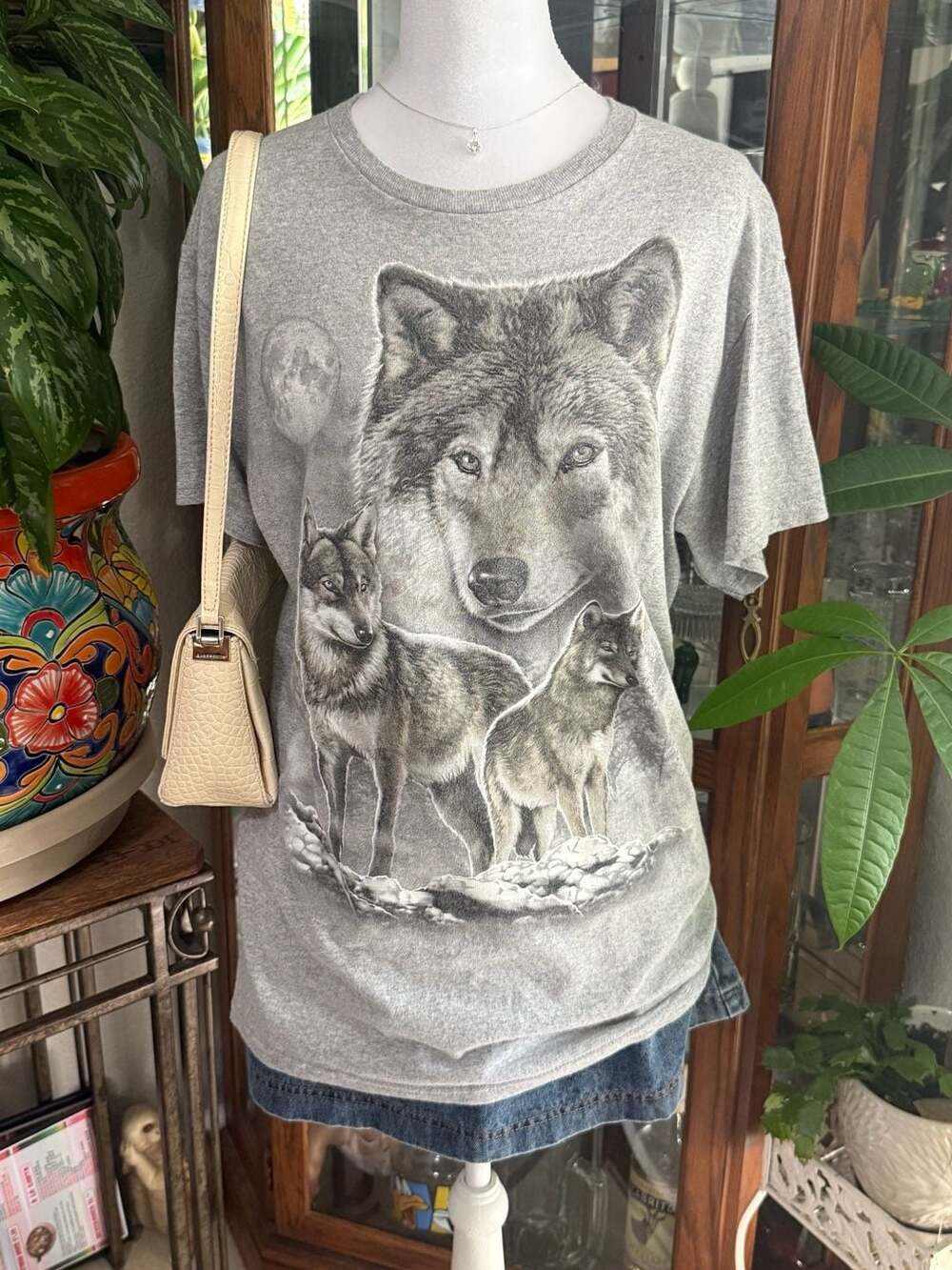 ODM Wolf Pack Graphic T-Shirt Gray